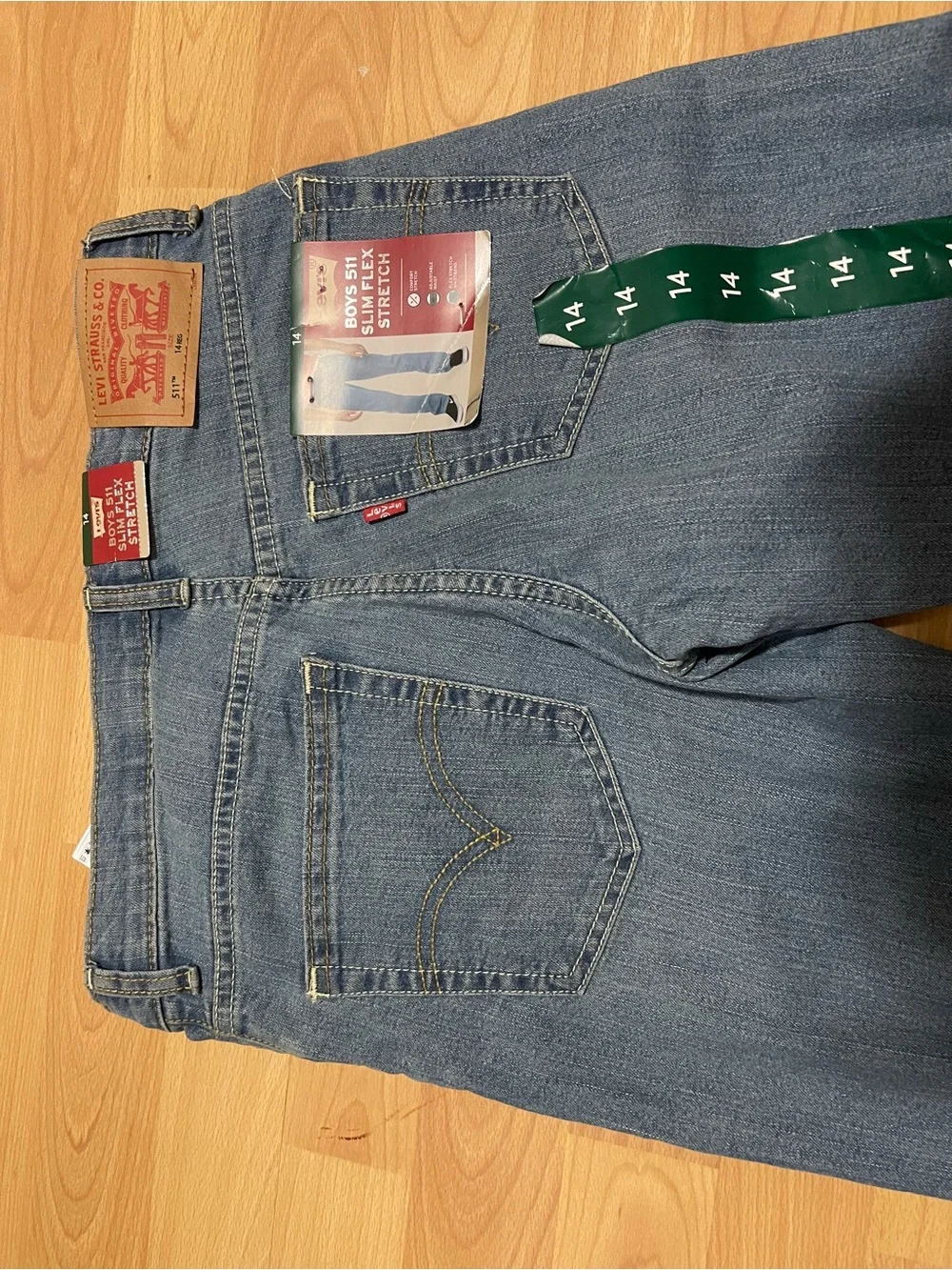 Levi's Boys 511 Slim Fit Stretch Jeans I- Light Blue